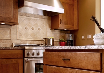 Diamond Tumble Marble Backsplash