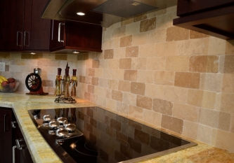 Andes River Gold Tumbled Marble