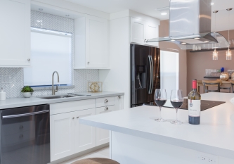 Compact White Kitchen