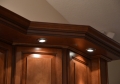 Down Lighting Built Into Molding