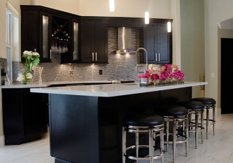Waypoint Living Spaces Cabinetry & Quartz Counters
