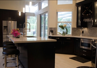 Waypoint Living Spaces Cabinetry & Quartz Counters