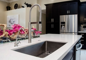 Waypoint Living Spaces Cabinetry & Quartz Counters