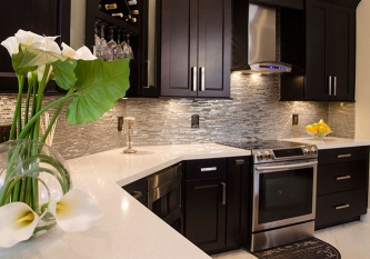 Waypoint Living Spaces Cabinetry & Quartz Counters
